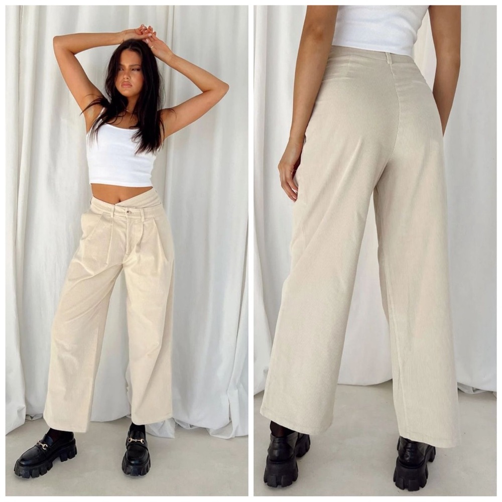 Lioness La Mesa Corduroy Beige Pants